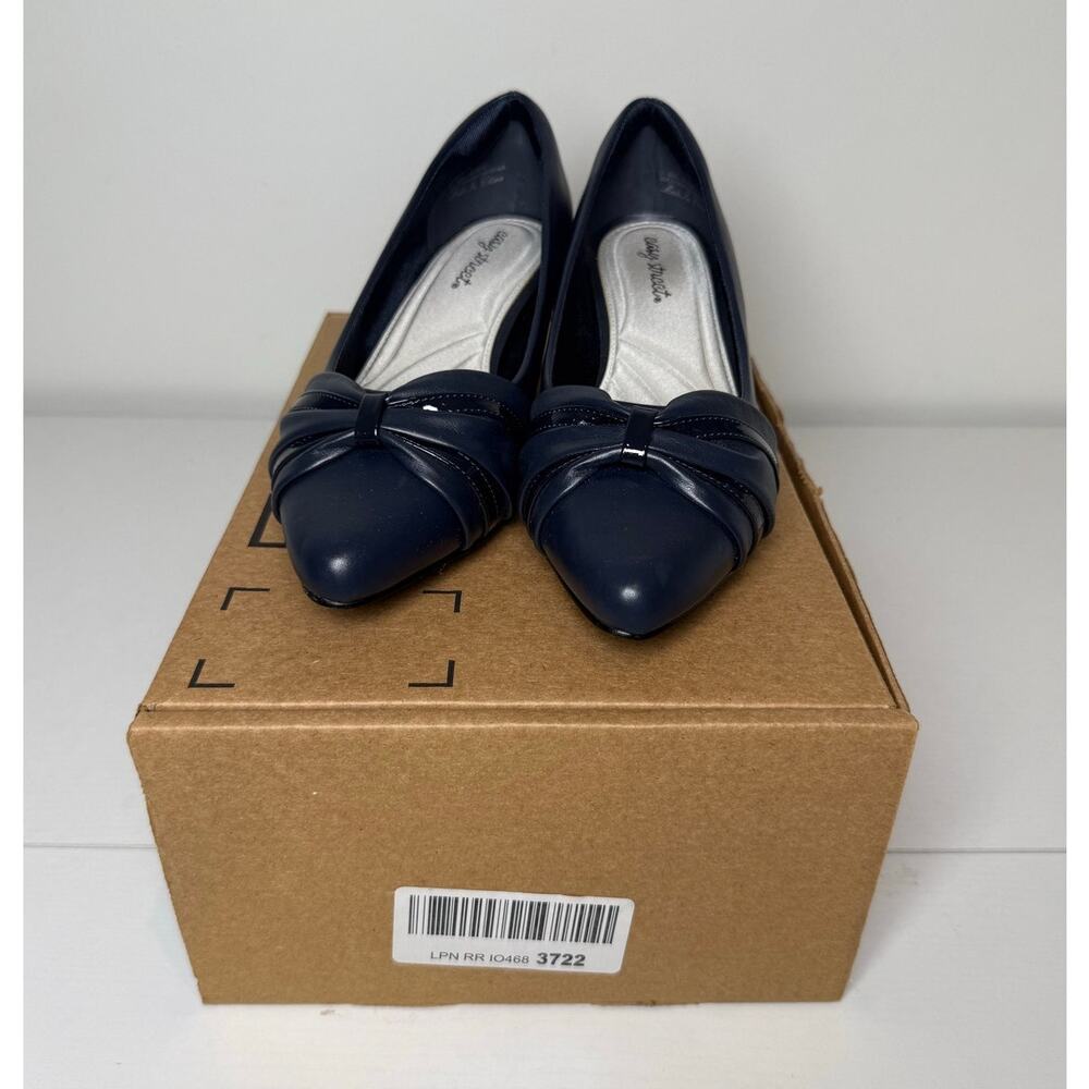 Easy Street Millie Women's Block Heel Pumps Navy Size 8.5 - Picture 5 of 7
